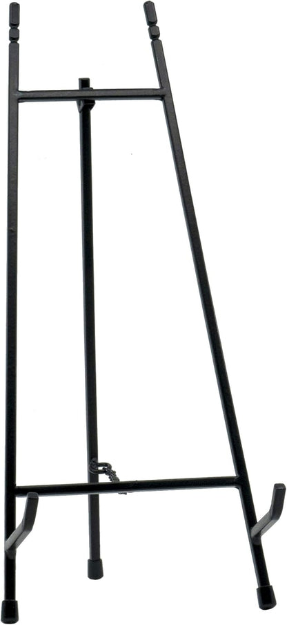 Red Co. 15” Tall Modern Metal Tripod Plate Stand and Art Holder Easel, Black