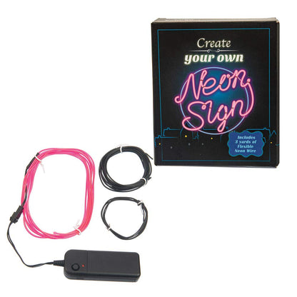 Funtime Gifts Create Your Own Neon Sign Kit - DIY Light-Up Art for Your Home