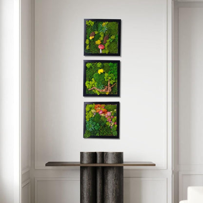 ACADOIT Moss ArtsFrame Crafts for Adults, 11" Home Office Decor Living Wall Hanging Decor
