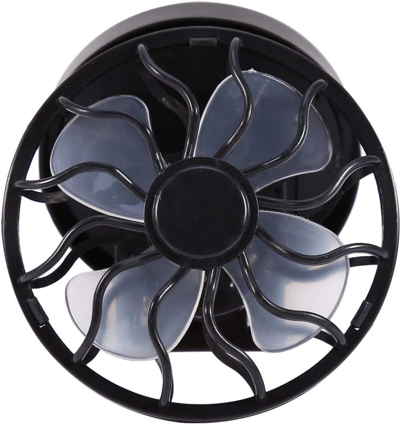 LiebeWH Electric Clip On Solar Fan, Portable Air Conditioner Cooling Fan, Quiet Desk Fan for Travel Camping Hiking