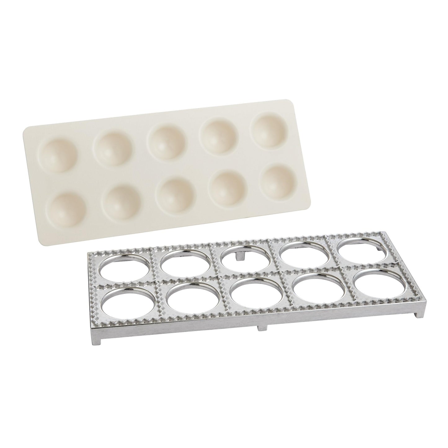 Fante’s Jumbo Ravioli Maker, Fluted 2.5-Inch Square Shape, For Homemade Pasta, Everyday Meals, Entertaining, And Holidays