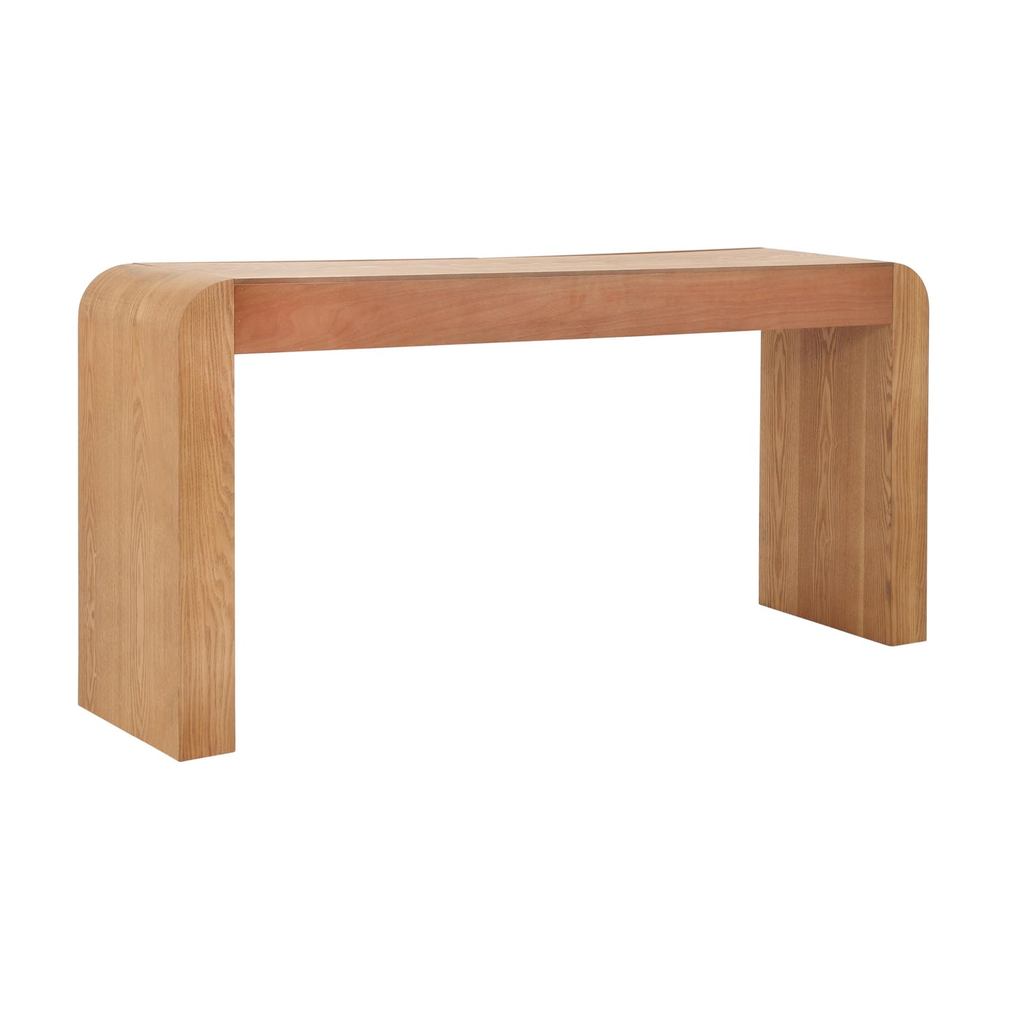 Christopher Knight Home Rulor Modern Console Table with Drawers, Wooden Narrow Console Table with Storage, Minimalist Narrow Entryway Table for Hallway, Behind The Couch, Living Room, Natural