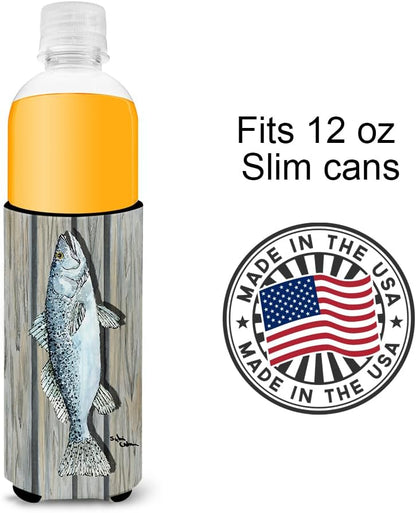 Fish Trout Ultra Beverage Insulators for Slim Cans
