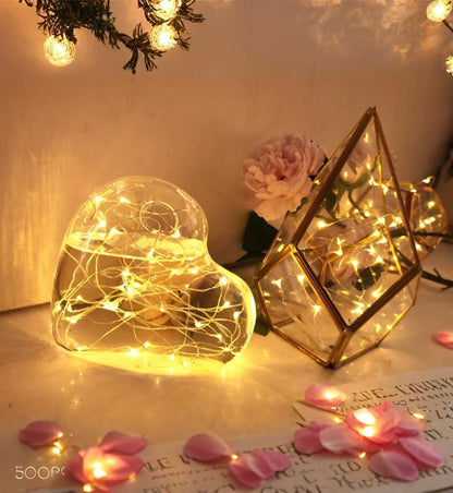 OakHaomie 6 Pack 10ft LED Starry String Lights, 30 Micro LEDs on Silvery Copper Wire, Warm White