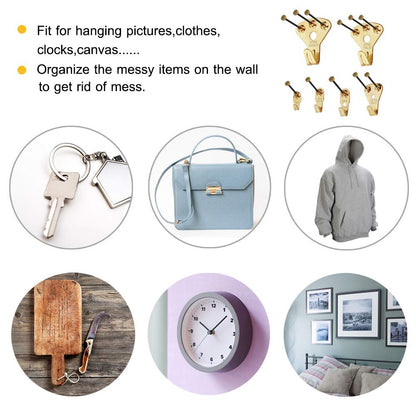 125 Pcs Heavy Duty Picture Hanging Kit With Nails for Wooden/Drywall - Professional Hangers for Canvas, Office Pictures, Clock, House Decoration - Holds 10-100 lbs