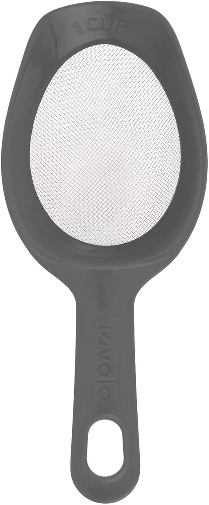 1 20 Tovolo Scoop & Sift Flour Sifter for Baking Dusting Cup Fine Mesh Sieve Flour Duster, Easy Scoop Dishwasher Safe