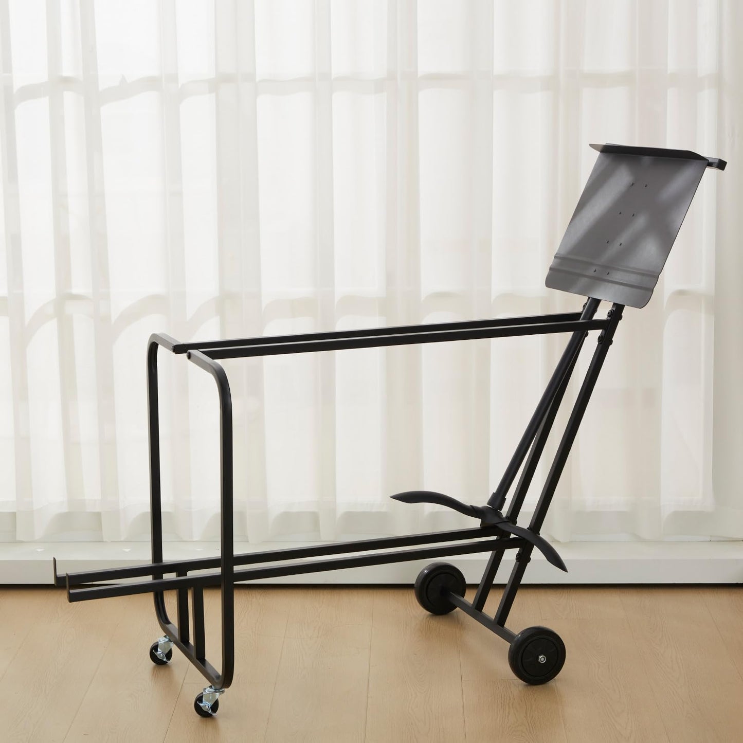 Music Stand Storage Cart for 12 Melody Music Stands Metal Portable