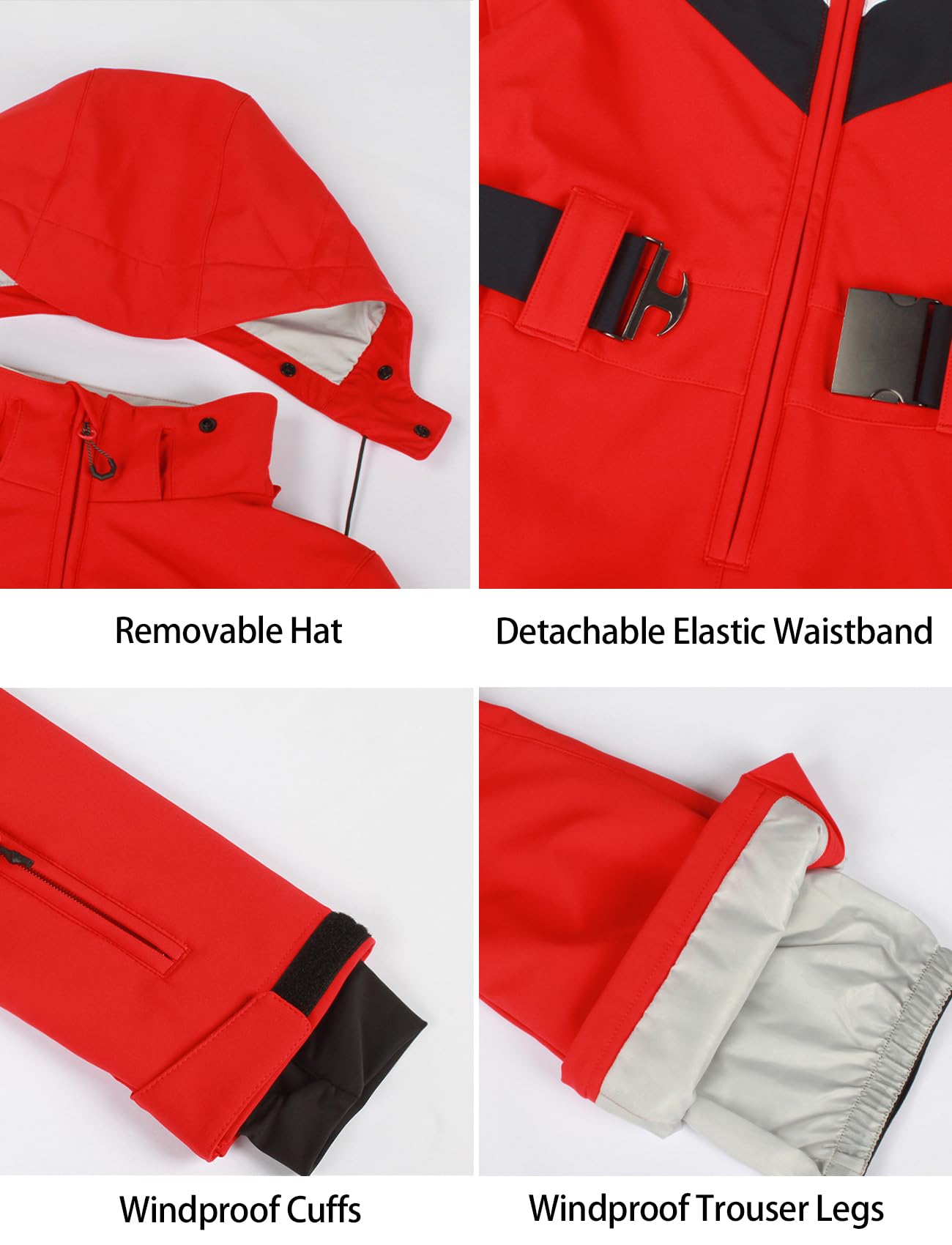 GSOU SNOW Ski Suit Women Snowsuit Slim One Piece Jumpsuit Snow Jackets Waterproof Winter Windproof Outdoor Sports Warm