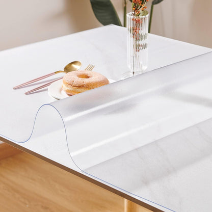 14 36 Inch, 1.5mm Frosted Table Cover Protector x Thick Plastic Desk Protector Mat, Rectangular Waterproof PVC