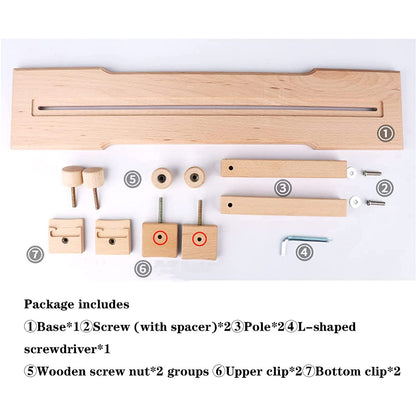Adjustable Embroidery Hoop Stand - Rotated Cross Stitch Holder Stand Lap, Desktop 360 Degrees Rotating Embroidery Kit Lap Frame (Not Include The Hoop)