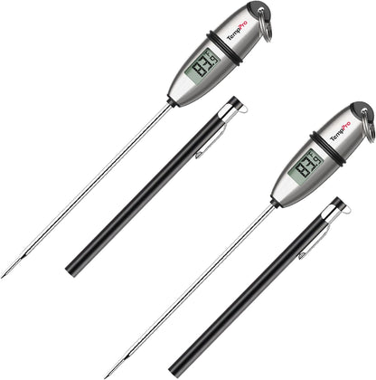 TempPro Digital Food Thermometer - Accurate Cooking & Baking Tool with Long Probe | 2 Pack