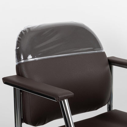 Minerva Beauty Zaria Wide Salon Styling Chair, Round Chrome 360° Swivel Hydraulic (Espresso)