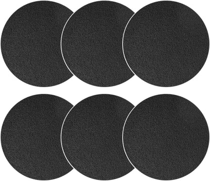 HQRP 6-Pack Charcoal Filters for Compost Bucket, 6.7 Inch Round Filter for Kitchen Countertop Pail