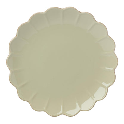 Lenox Stoneware Dinnerware Sets For 6, French Perle Scallop Matcha 18-Piece Dinnerware Set, Service For 6, Dishwasher Safe Ceramic Plates, Stoneware Dinner Plates and Bowls Sets (Green, 18 Piece)