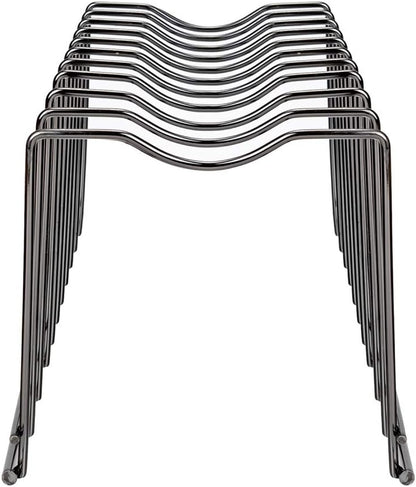 SANNO Pan Pot Lid Holder Organizer - Kitchen Rack for Plates, Bakeware, Pots & Pans, Nickel, 10 Dividers