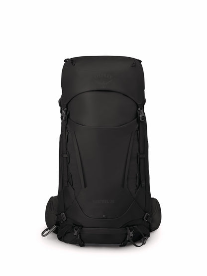 Osprey Kestrel 38L Men's Backpacking Backpack, Black, S/M