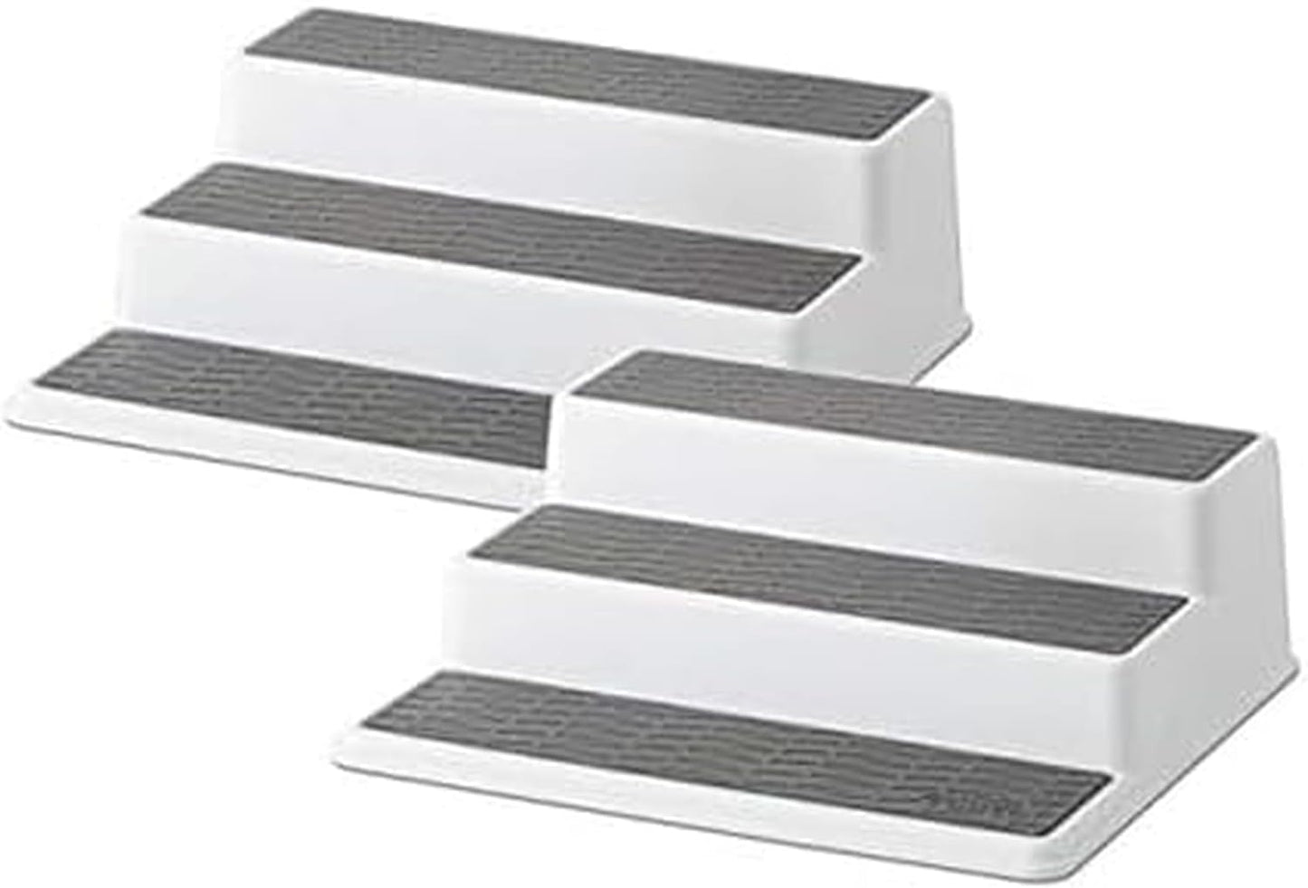 2 3-Tier 2-Pack, 10-Inch Copco Grey Non-Skid Spice Rack Organizer for Pantry
