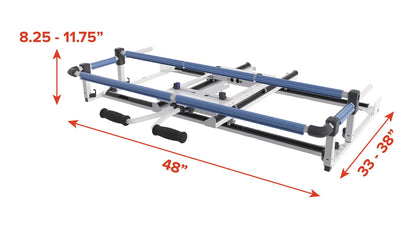 Q'nique 16X Elite Longarm Quilting Machine with Cutie Tabletop Quilting Frame | Free Motion Quilting Setup for Home Quilters and Crafters | The Grace Company