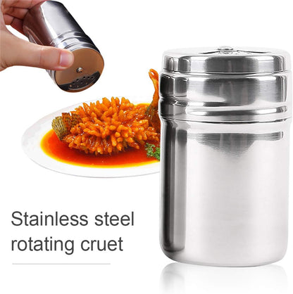 Gift Set Spice Jar with Shaker Tops, Food Seasoning Bottle with Travel Bag, Set of 6 Kitchen Gadget for Camping