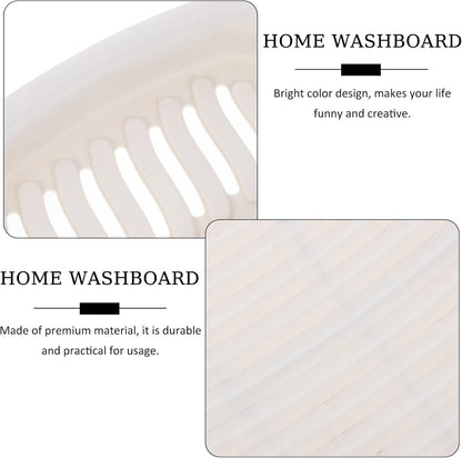 Cabilock Hand Washing Clothes Scrubbing Board, Mini Non-Slip Laundry Pad for Hand Washing and Shirt Folding