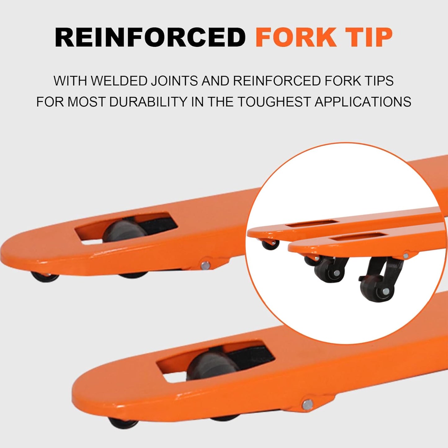 Tory Carrier Manual Pallet Jack Truck - 5500lbs Capacity, 48" L x 21" W Forks - Heavy-Duty Hand Pallet Truck with Controllable Lowering Speed, Overload Protection, and Nylon Wheels-2PCS
