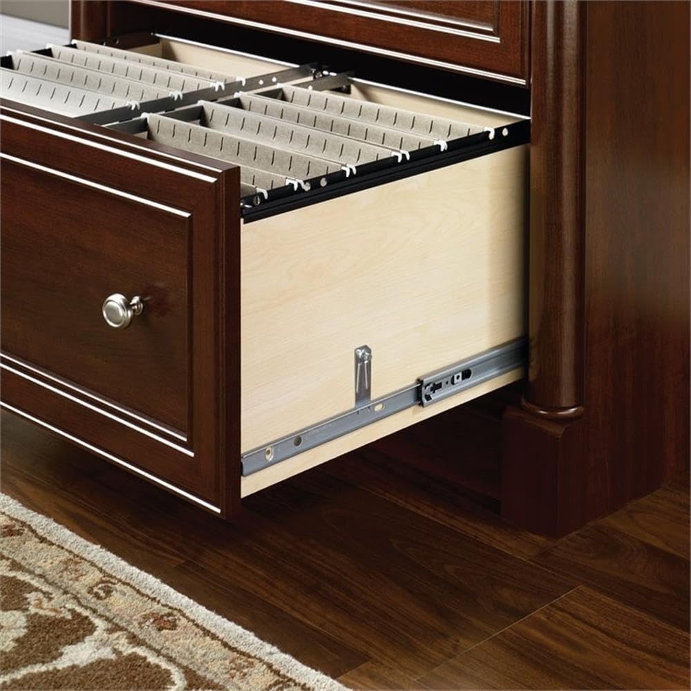 BOWERY HILL 2 Drawers 29.61" Lateral Cherry Engineered Wood Filing Cabinet Easy Assembly Stationary for Home, Office