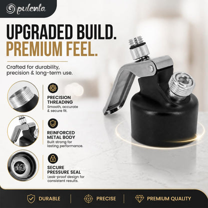 Opulenta Premium Whipped Cream Dispenser – Leak-Proof Whip Maker with 3 Stainless Steel Nozzles, Spatula, Food Pen & Brush – Professional Whipped Cream Maker Canister – N2O Not Included – 500ml