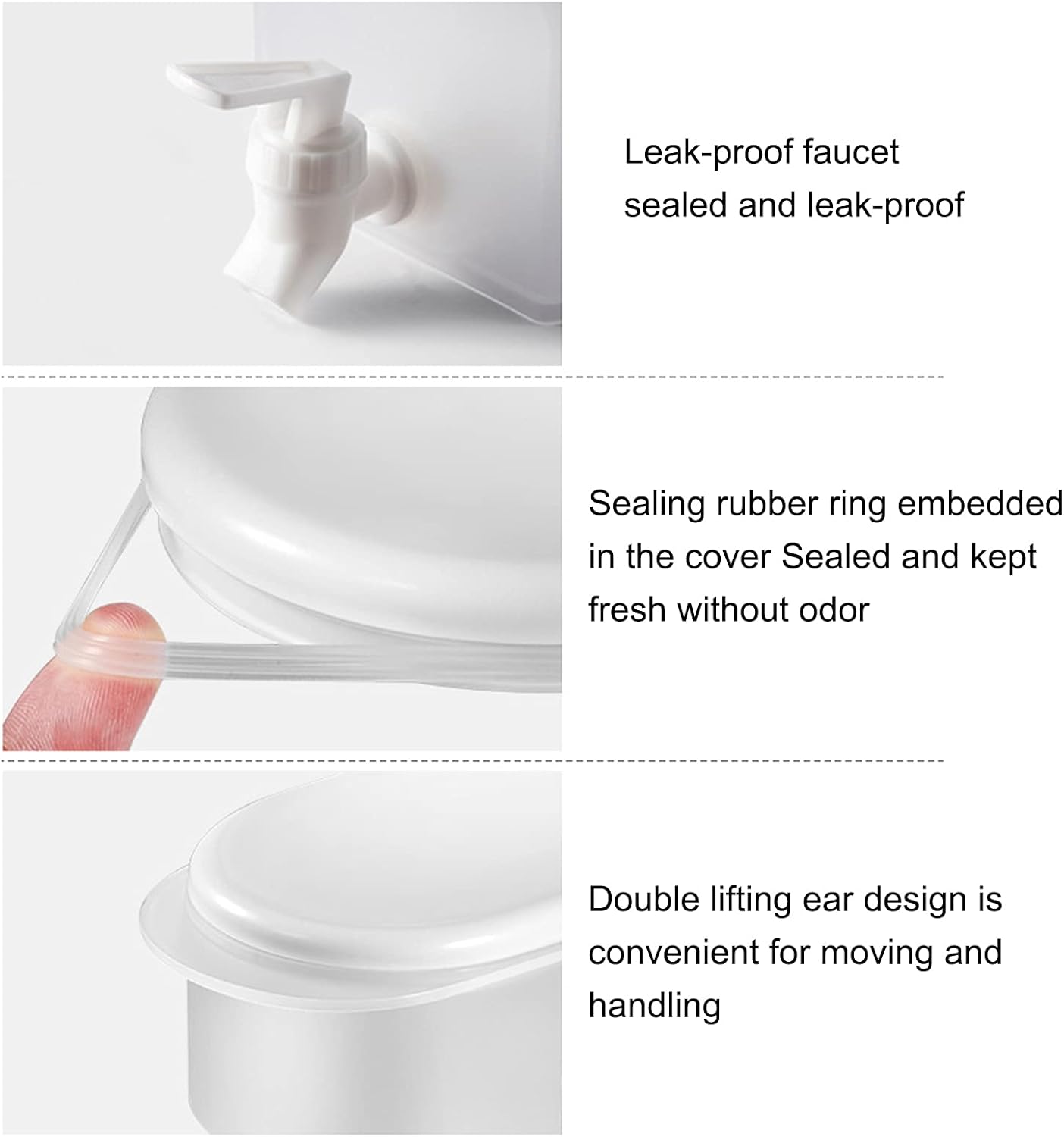 Cold Kettle with Faucet for Refrigerator, Drink Dispenser Container for Fridge, 3L/0.8 Gallon