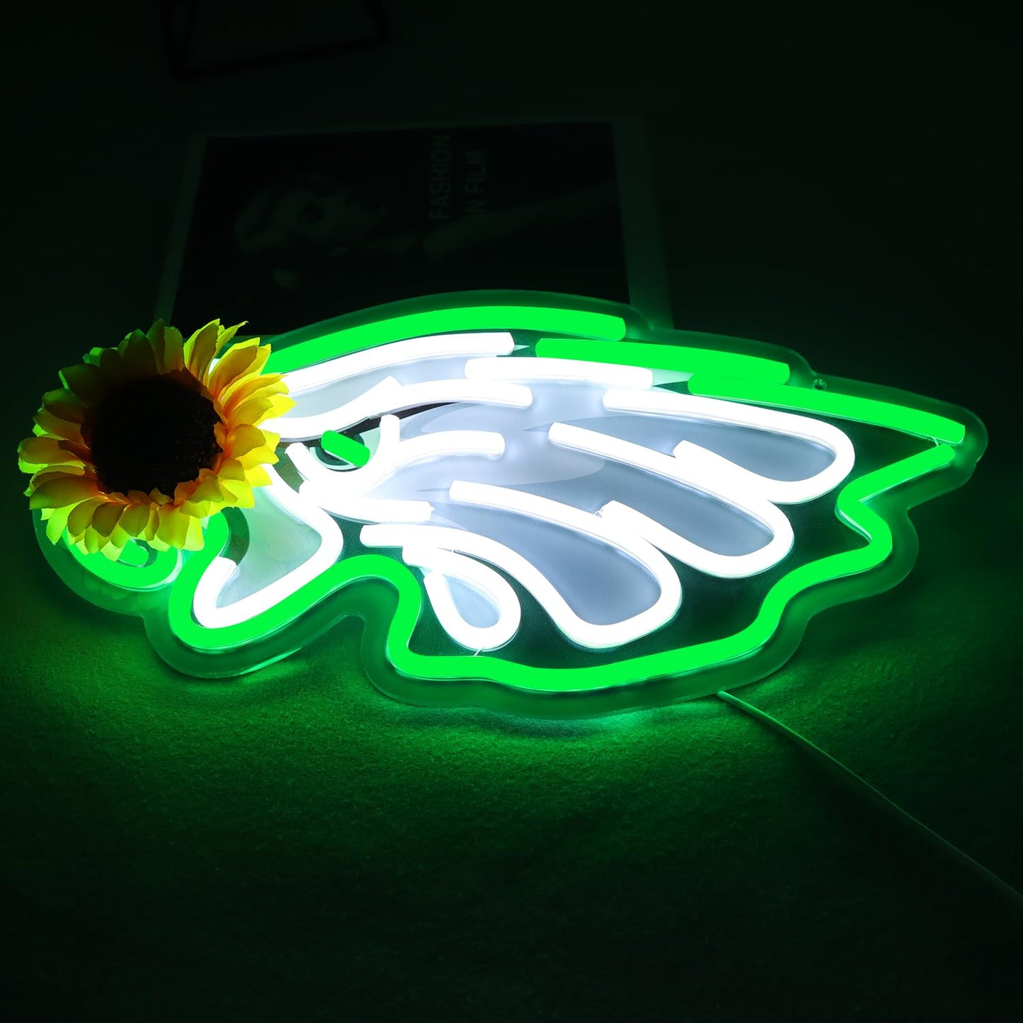 JFLLamp Crs LIGHT Neon Signs for Wall Decor Neon Lights for Bedroom Led Signs Suitable for Man Cave Bar Pub Restaurant Christmas Birthday Party Gift Led Art Wall Decorative Crs Light Bar Sign, 5V Usb Power, 17*11 Inch(Azure+red+white）