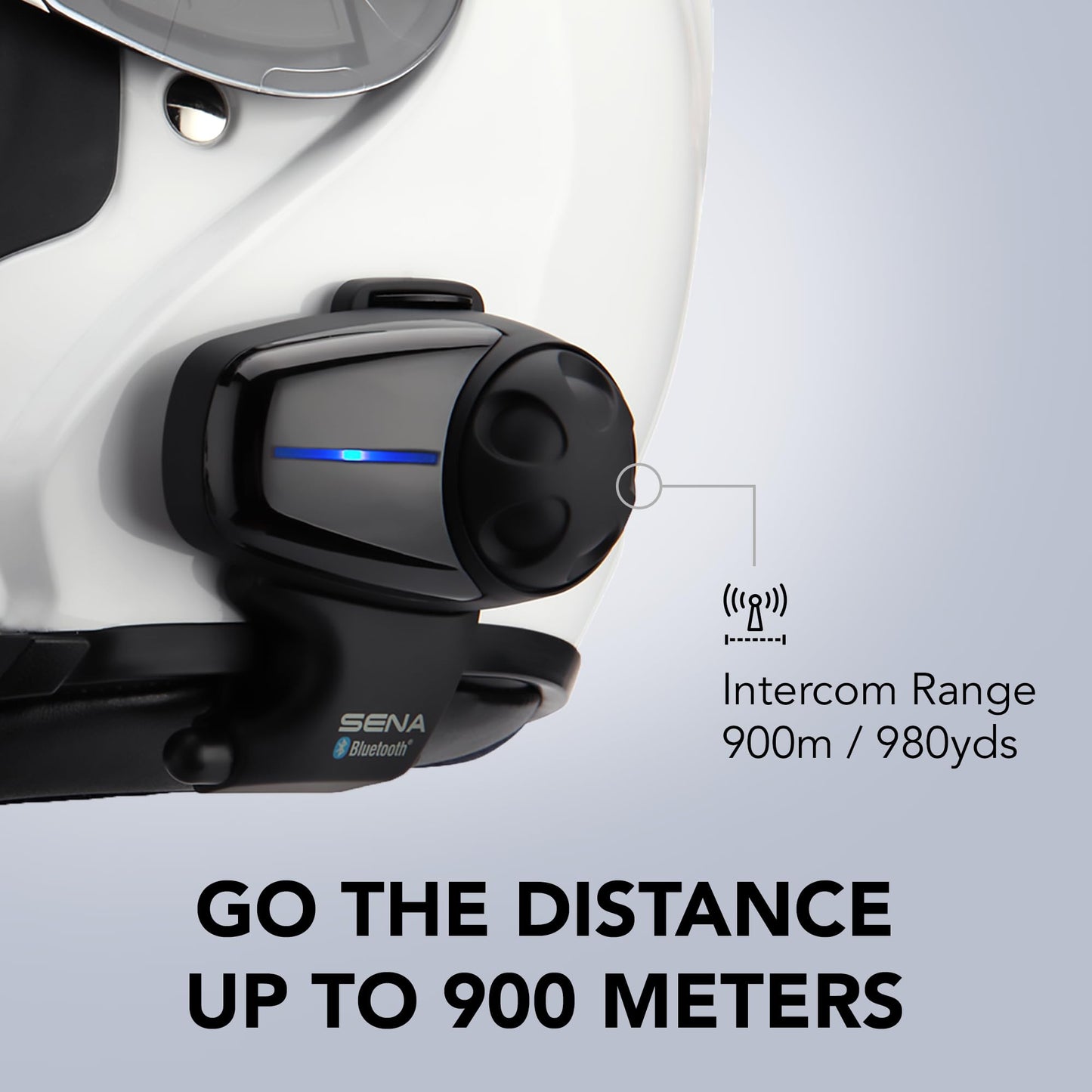 Sena SMH10-11 Motorcycle Bluetooth Headset/Intercom Communication System with Universal Microphone Kit (Single)