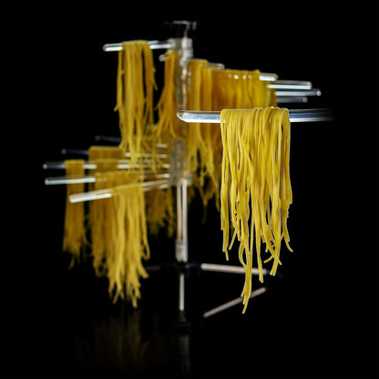 OVENTE Collapsible Pasta Drying Rack for Homemade Fresh Spaghetti & Noodles, BPA-Free Acrylic Rods, Rotating Arms, Compact & Easy to Clean, Clear ACPPA900C