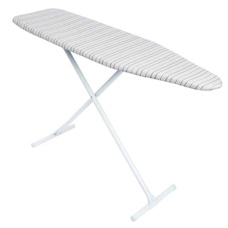 Juvale Ironing Board Cover & Pad - Secure Drawstring Fit for Iron Board Cover with Padding - Extra-Thick Foam for Pressing Pad - 15 x 54 in, Grey Stripe