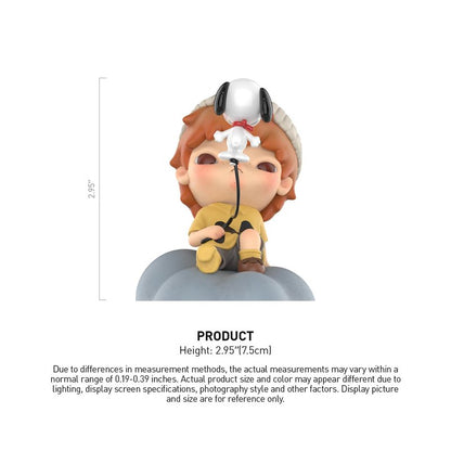 POP MART Hirono x Snoopy Figurine, Toys for Mordern Home Décor, Collectible Art Toy, 1PC