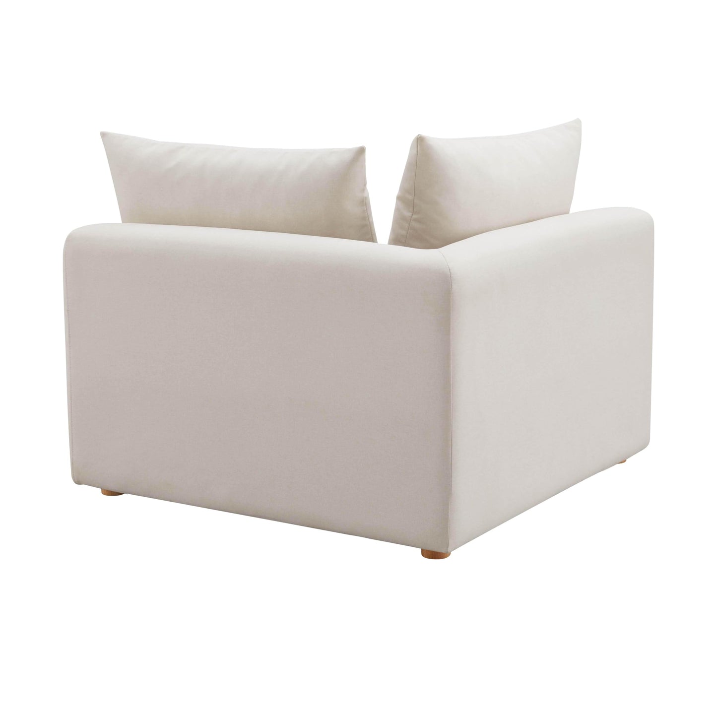 Tov Furniture Hangover Cream Linen Modular Corner Chair