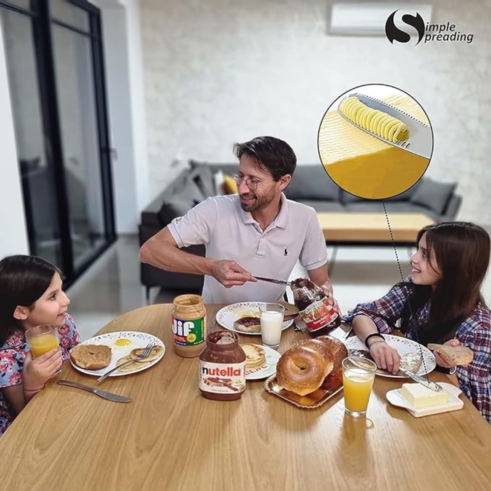 Simple preading Stainless Steel Butter Spreader knife, Butter Knife - 3 in 1 Kitchen Gadgets (4)