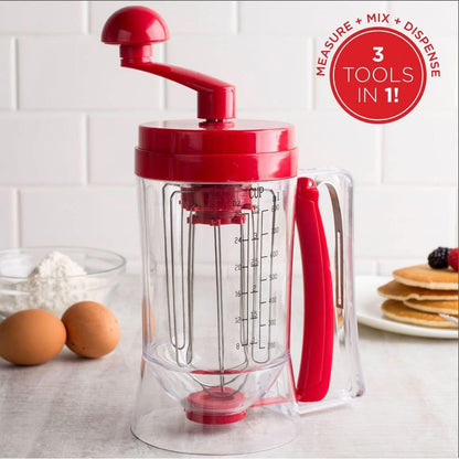 Hand-Held Manual Mixers, Kitchen Hand Mixer for Making Cakes, Waffles, and Batters