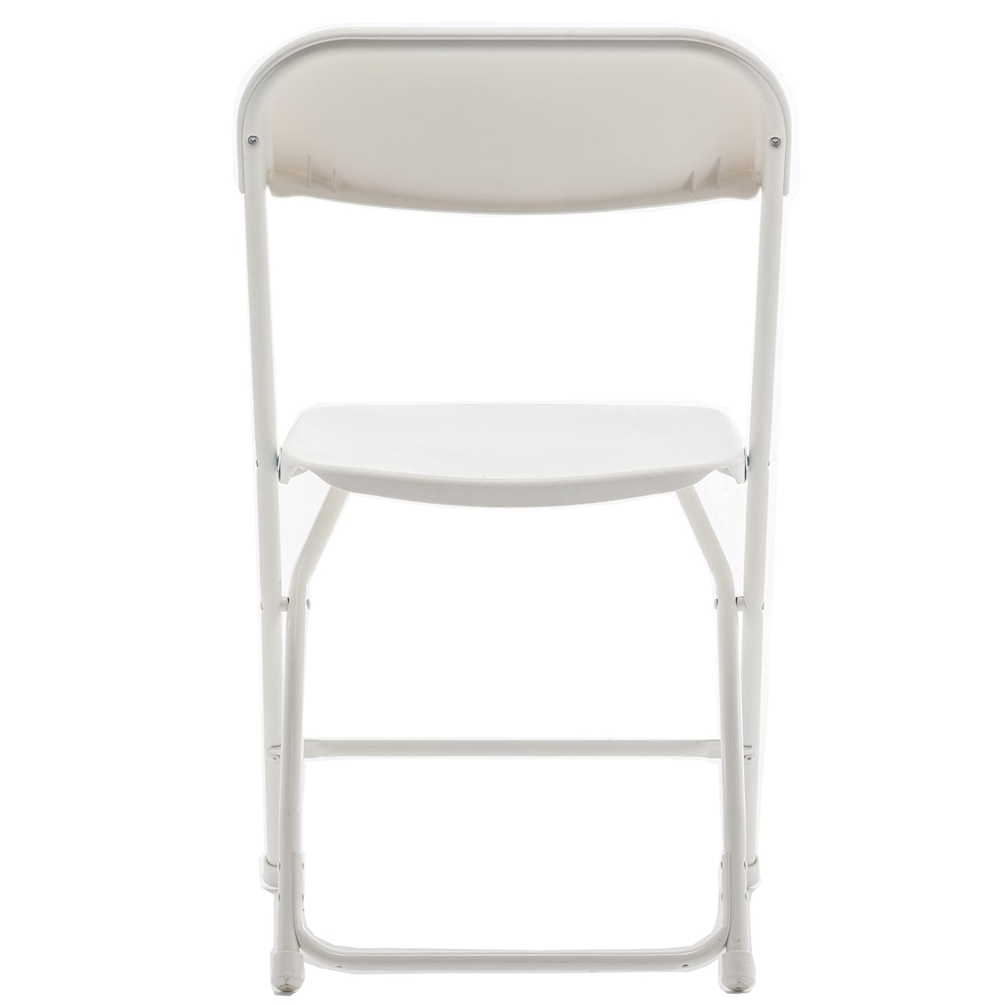 BTEXPERT Set of 20 Pack, Indoor Outdoor White Plastic Folding Chairs Stacking Steel Frame Commercial 650LB Weight Capacity Seating Home Garden Wedding Event Party Picnic Dining Church School Portable