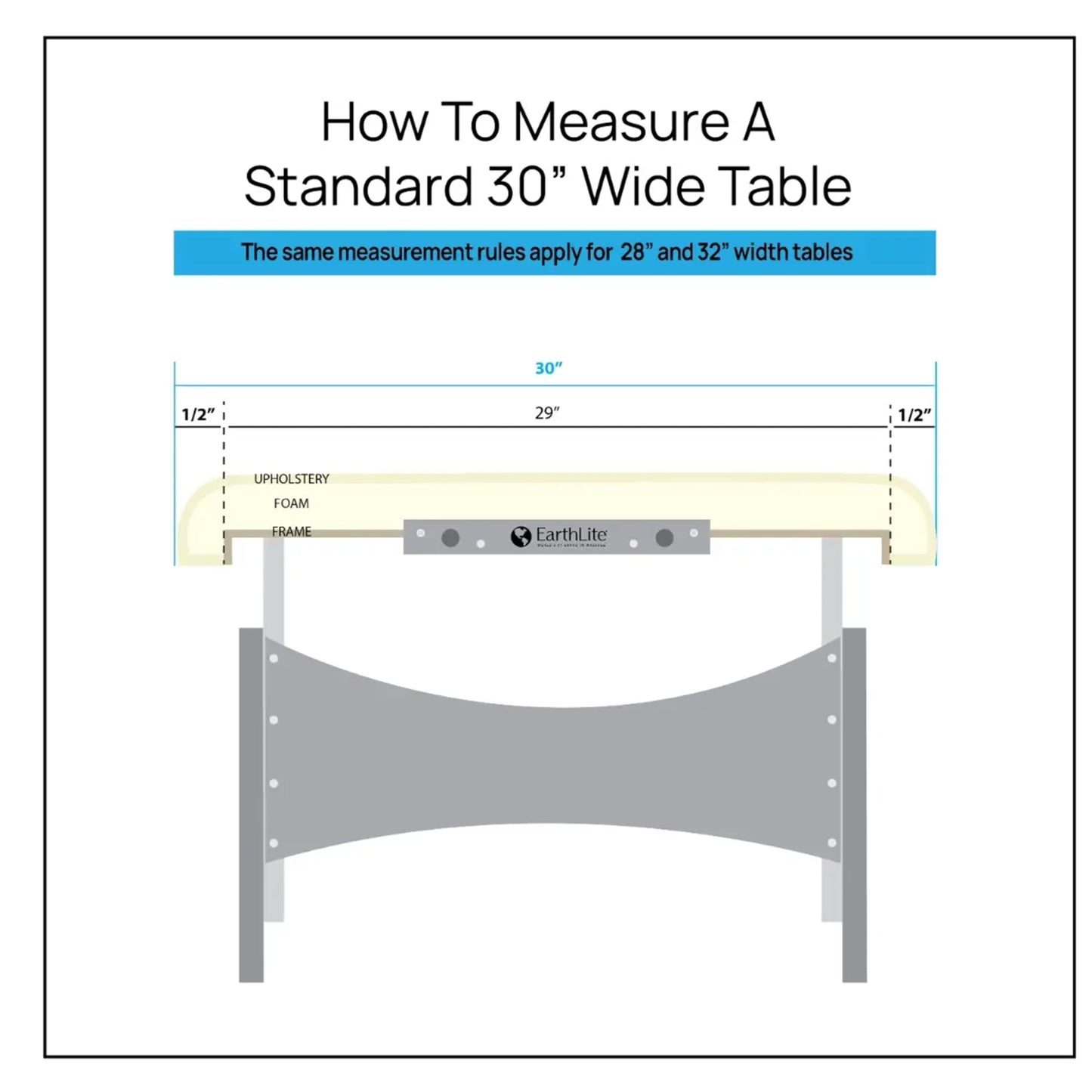EarthLite Harmony DX Portable Massage Table Package, Includes Table + Face Cradle + Carrying Case, 30" x 73", Agate