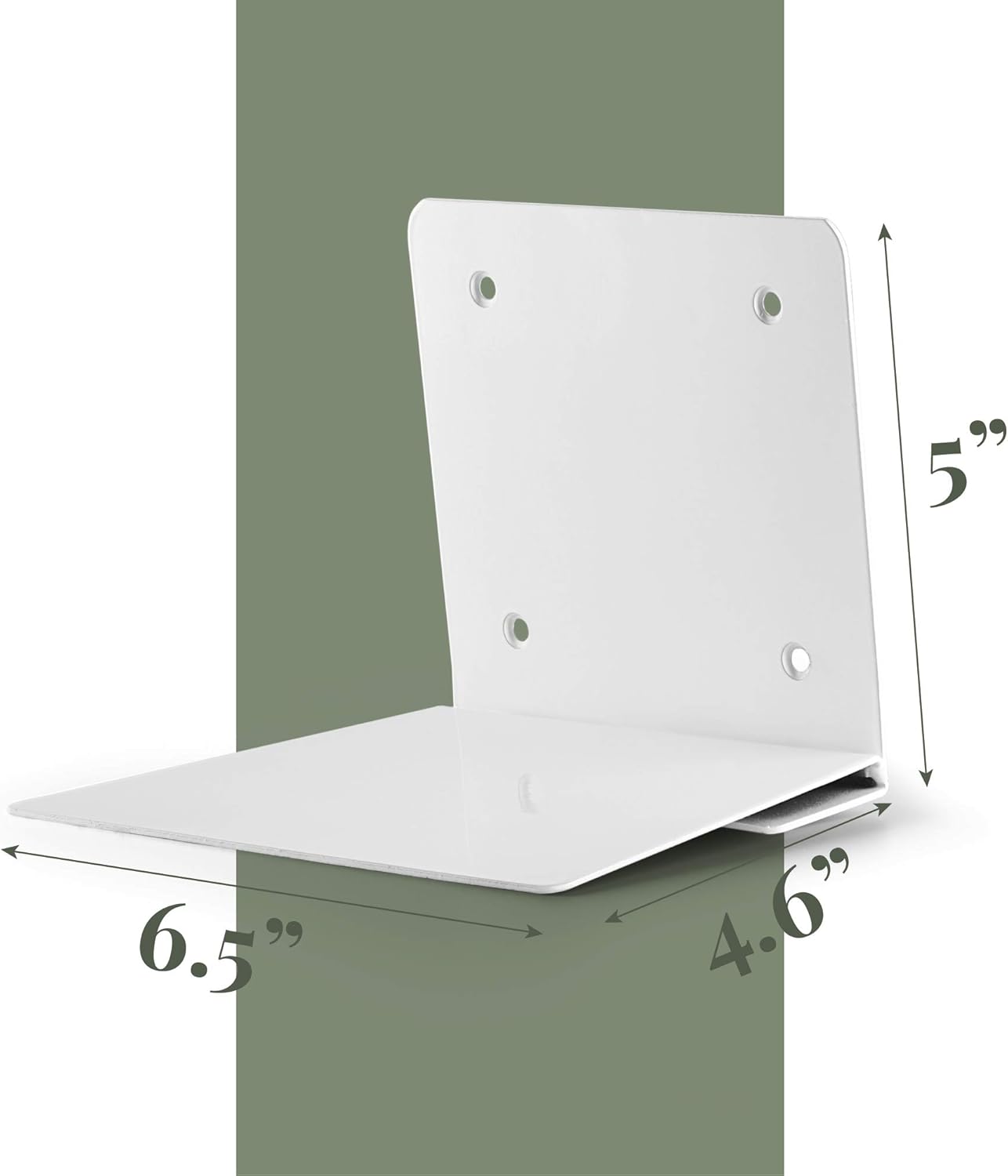 Set 4 of Invisible Floating Bookshelf, Heavy Duty Wall Mounted Book Organizer, Metal Shelves Holder for Books, Large