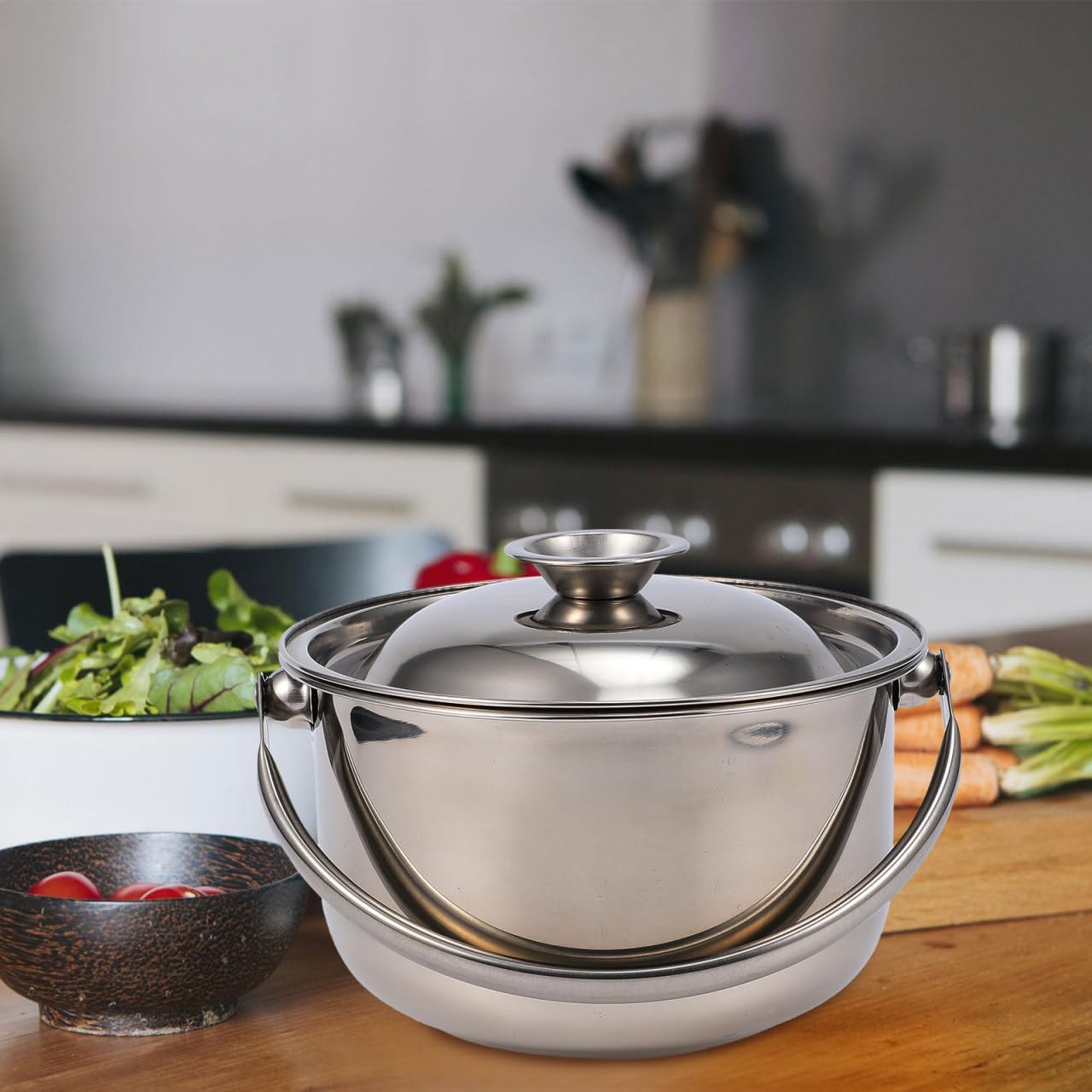 Stainless Steel Cooking Bowl Pasta Pan with Lids, Italian Pasta Cooking Pot, Egg Mixing Bowls, Sauce Pot with Lid,