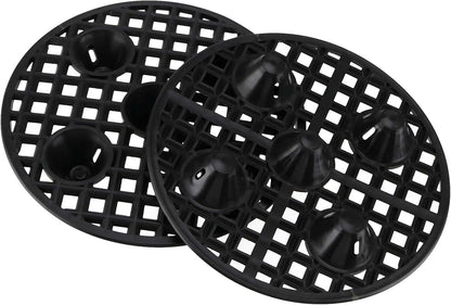 TAICHEUT 30 8 Inch PCS Plant Level Pot Elevator, Heavy Duty Round Plastic Saucer Riser Run off Tray Big Potted Stand
