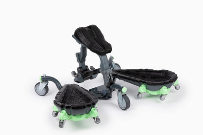 Kneel-It V3 Rolling Knee Pads - Durable Ergonomic Mobile Knee Pads with Seat - 360° Turning Capability, Supports 360 lbs, Compactable, Optimal for any Floor Job