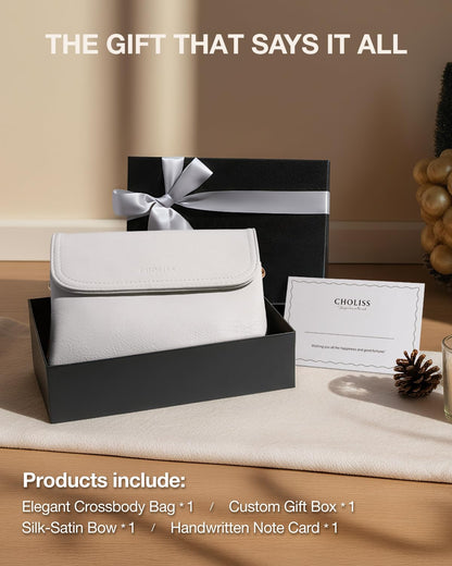 CHOLISS Small Crossbody Bags for Women, Vegan Leather Cell Phone Purse, Mini Travel Purse with Adjustable Strap