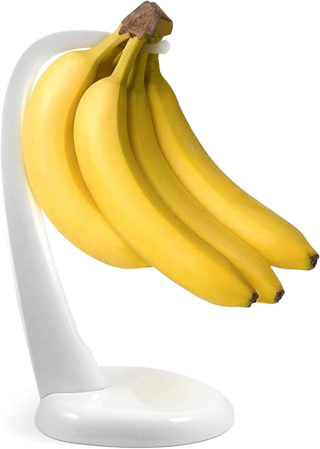 1-Pack Meadow Lane Banana Holder Stand - BPA-Free White Plastic Fruit Hanger for Freshness, Kitchen Storage Item
