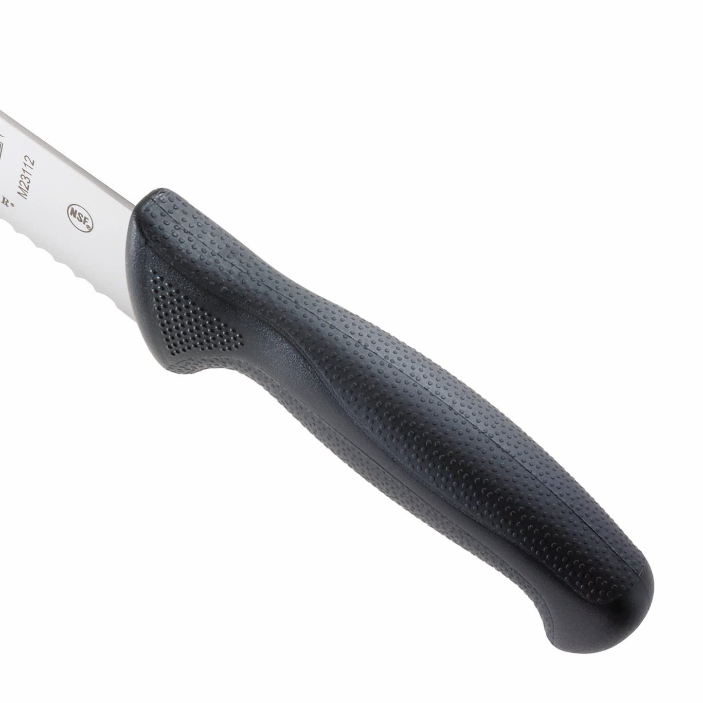 Mercer Culinary M23112 Millennia Black Handle, 12-Inch Wavy Edge, Slicer