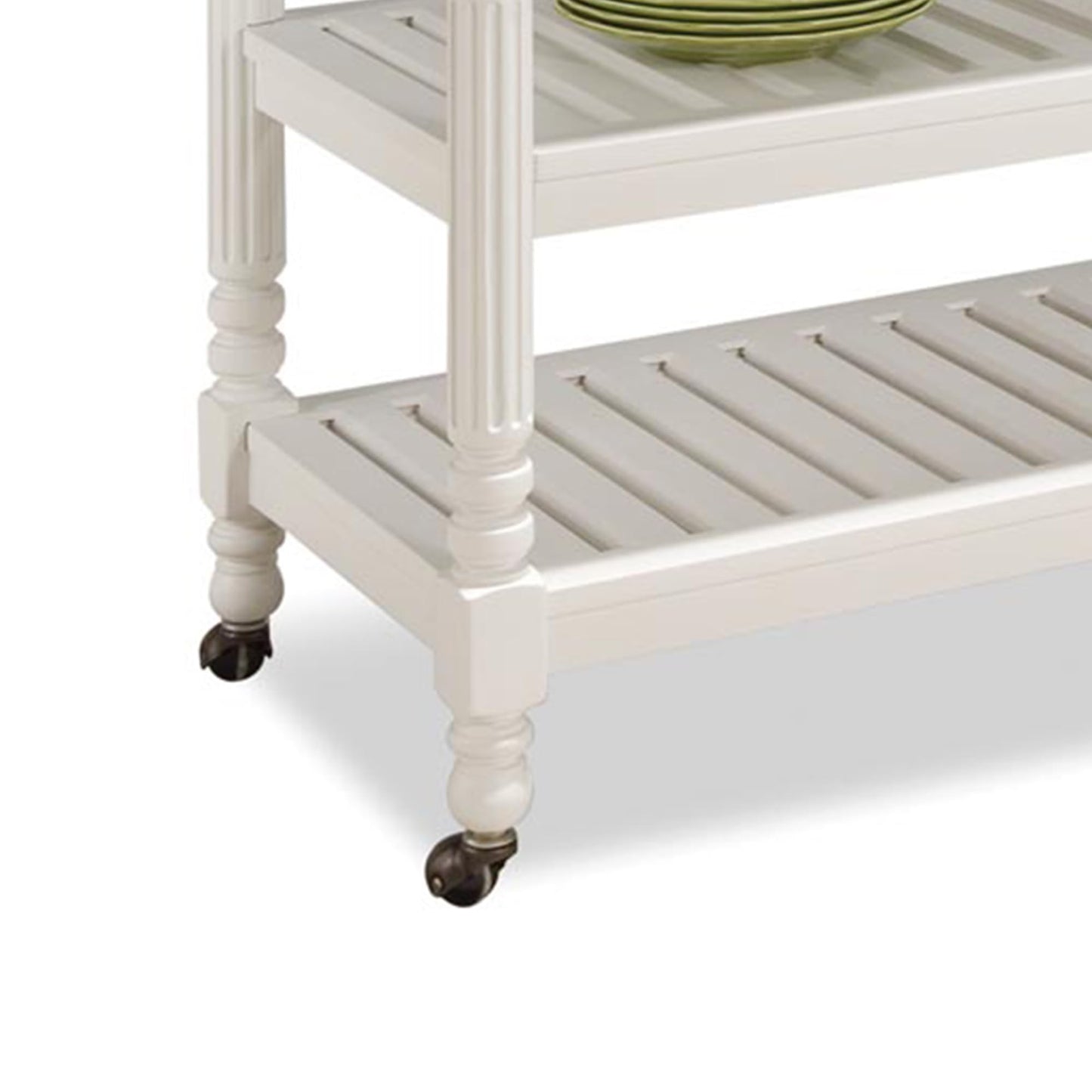 Homestyles General Line Off-White Mobile Kitchen Cart