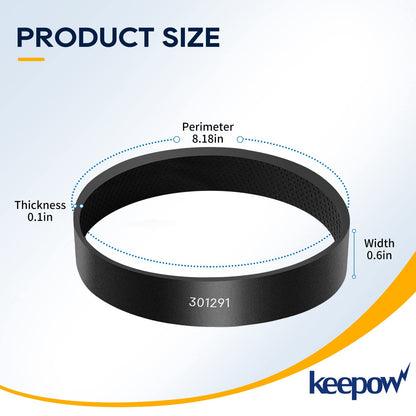KEEPOW 301291 Vacuum Belt Replacement for Kirby Vacuum Belt fits All Generation Series Models G3 G4 G5 G6, 6 Pack