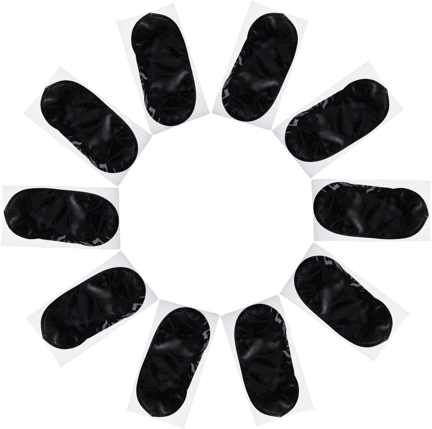 Mudder Blindfold Eye Mask Shade Cover for Sleeping with Nose Pad, 10 Pack