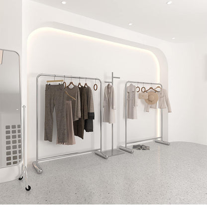 DFEDHF Industrial Plumbing Garment Rack Clothes Rails,Commercial Boutique Clothing Store Clothes Display Rack Heavy Duty Hanger,Multipurpose Clothes Rail Retail Store (L120*w40*h130cm)