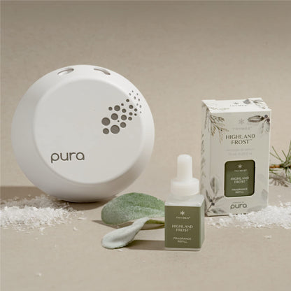 Thymes Pura Refills – 2 Pack of Oil Diffuser Scents – Long-Lasting Pura Diffuser Refills – Premium Home Fragrance – Notes Siberian Fir Needles, Cedarwood & Sandalwood (Frasier Fir, Pack of 2)
